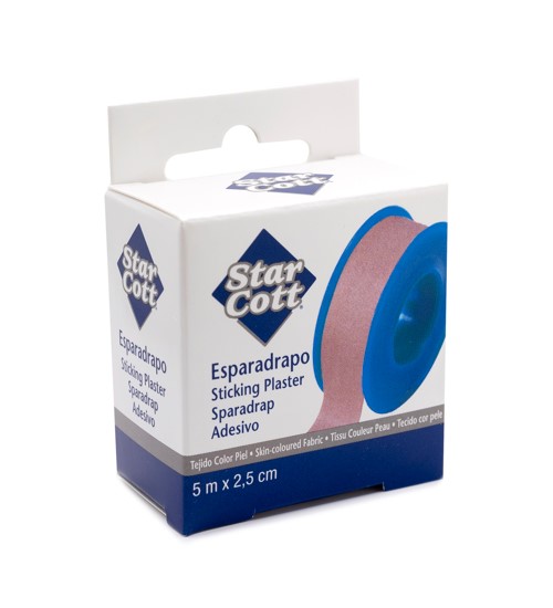 Esparadrapo de Tela para Heridas Color Piel - 5m x 2,5cm