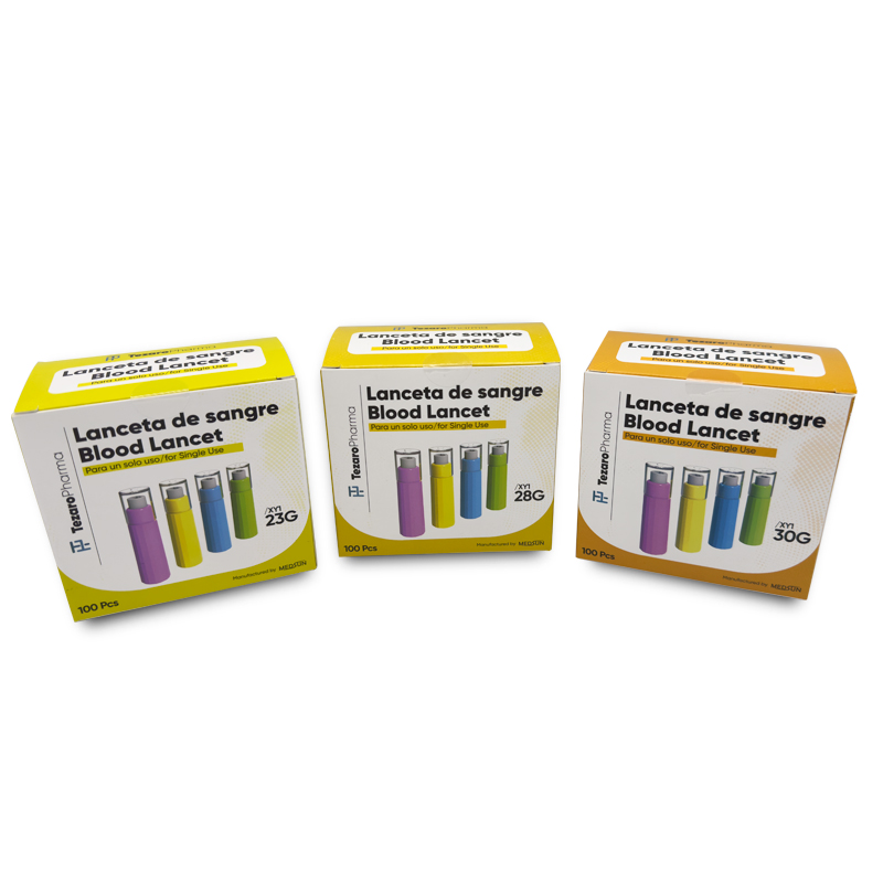 Lancetas de Seguridad de Tezaro Pharma - Caja de 100 Unidades