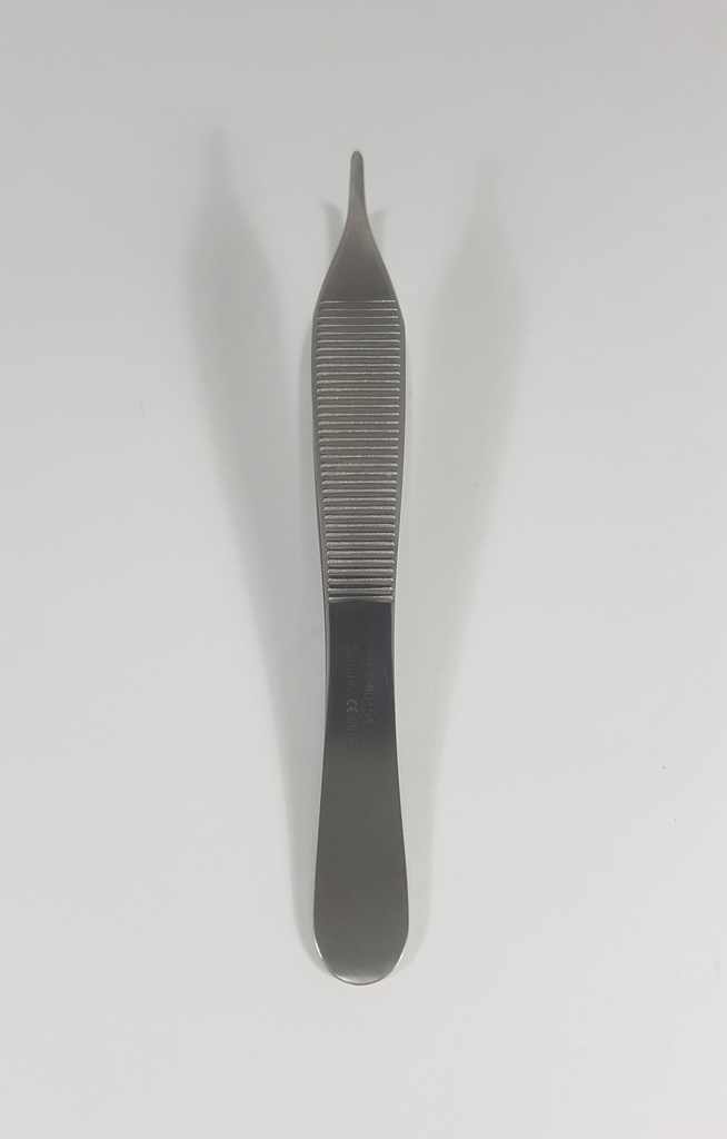Pinza de Disección Adson con Punta Recta, Con Dientes de 1:2 - Longitud de 12 cm