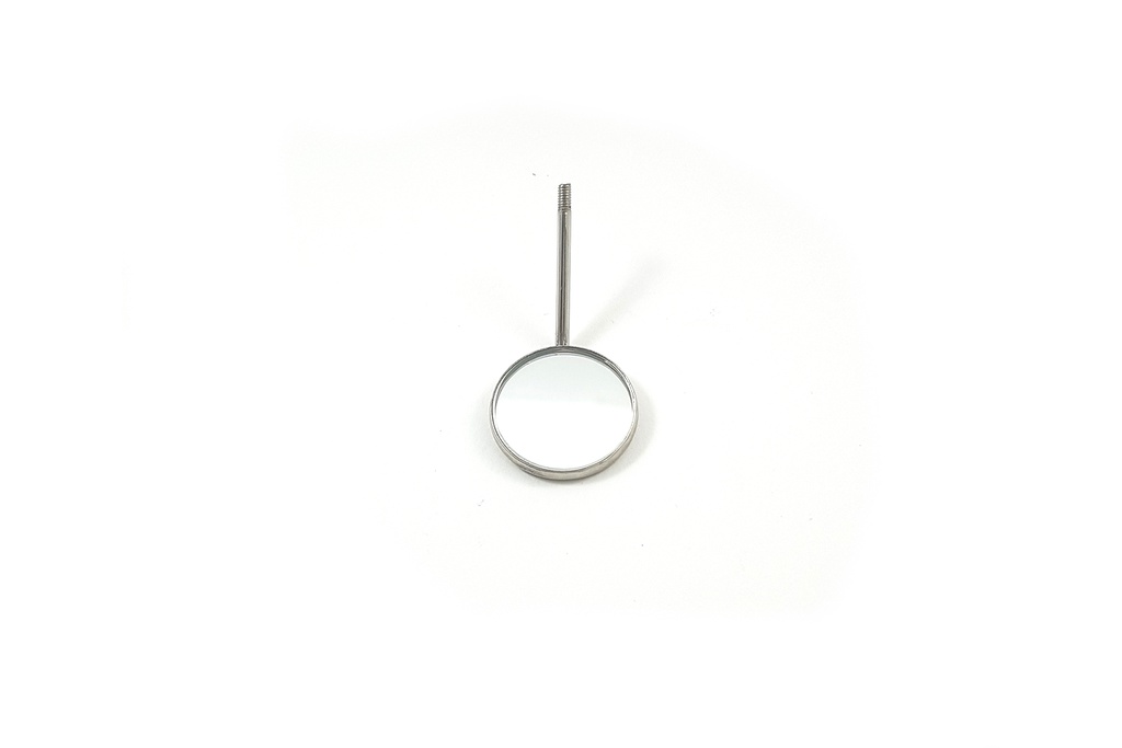 Flat oral mirror, simple thread - diameter = 24 mm