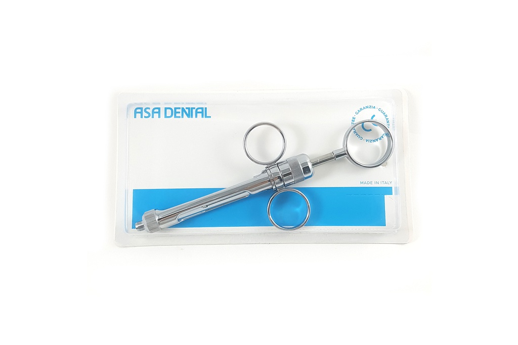 Jeringa para Anestesia con 3 Anillos Asa Dental