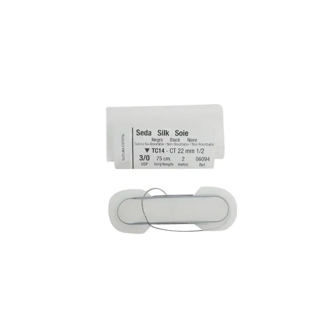 Triangular Silk Suture Aragó TC14 3/0 Box 12 units