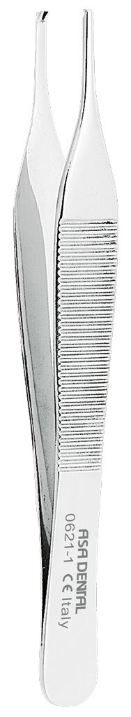 Pinza de tejido Adson ASA - longitud = 12 cm / 4-3/4", dientes = 1:2