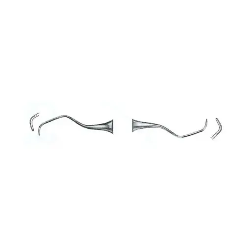 [IU-GR-7/8L-F] Instrumento de Periodoncia Gracey Figura 7/8 (Mango Fino)