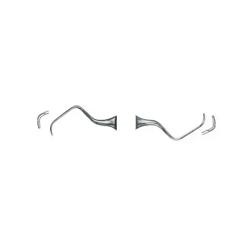 [IU-GR-9/10L-F] Instrumento de Periodoncia Gracey Figura 9/10 (Mango Fino)