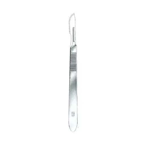 [IU-00327-S] Scalpel Handle Number 3, Solid