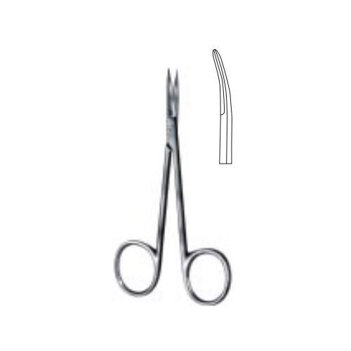 Iris S surgical scissors, sharp, flat, curved