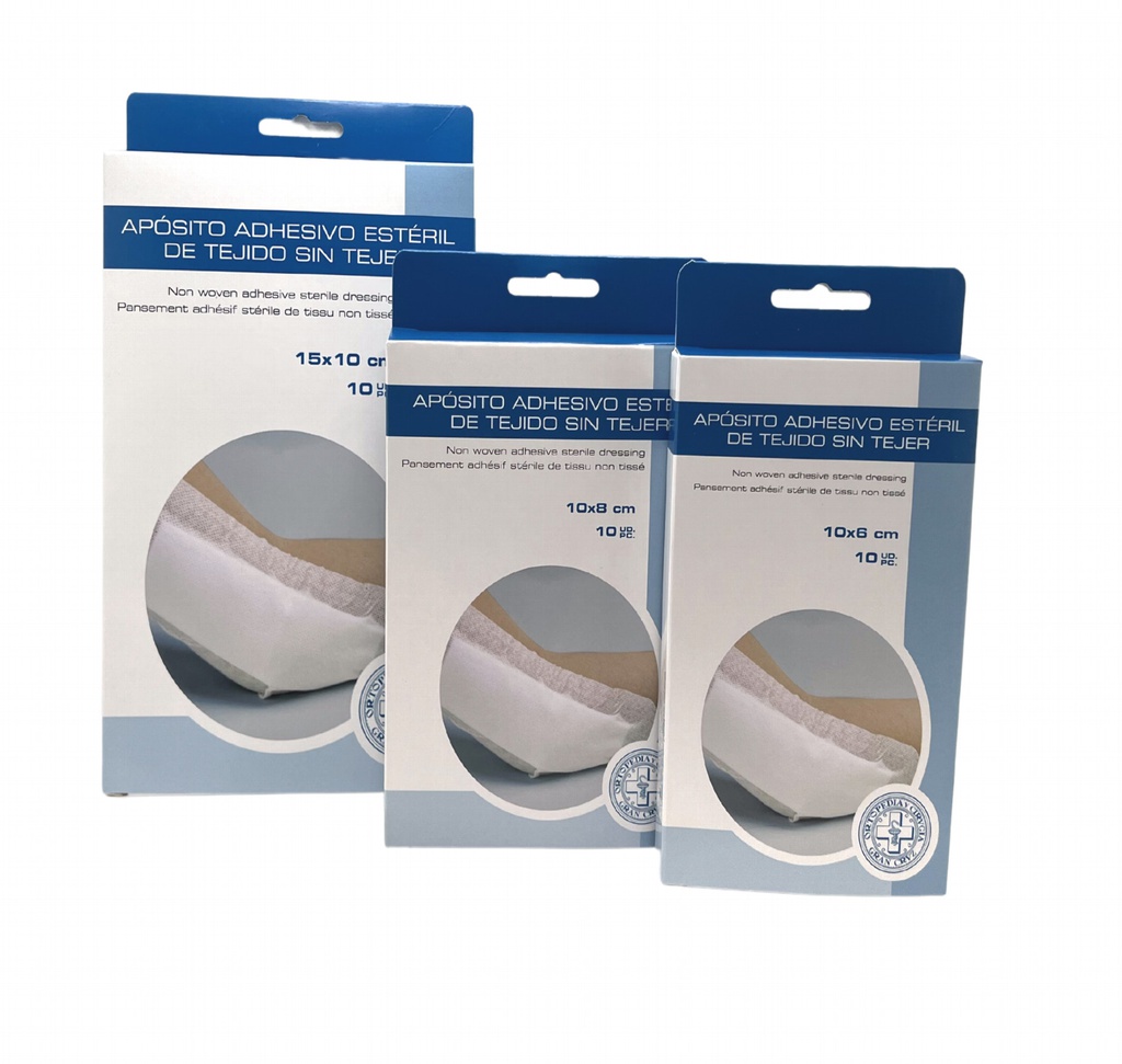 Apósito Adhesivo Estéril Tejido Sin Tejer - Caja de 10 Sobres