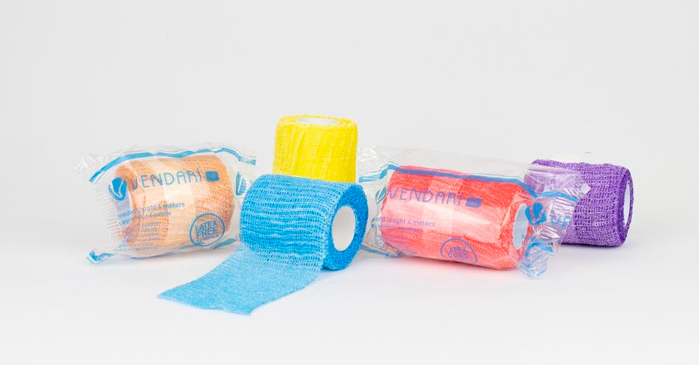 Venda Elástica Cohesiva Beige Vendari Haft - Bolsa Individual