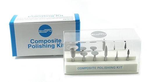 [IU-17074] Fresas para pulir composite. Kit pulido Shofu para contra-ángulo 0310