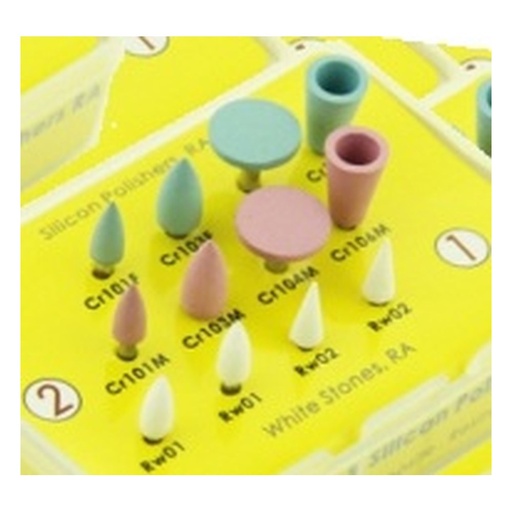 [IU-17074] Fresas para pulir composite. Kit pulido para contra-ángulo tipo 0310