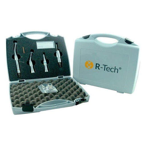 [IU-SMR-TD] Kit Material Rotatorio;  Turbina, Contra-Ángulo, Pieza de mano recta, Micromotor, maletín y lubricante. Sin luz