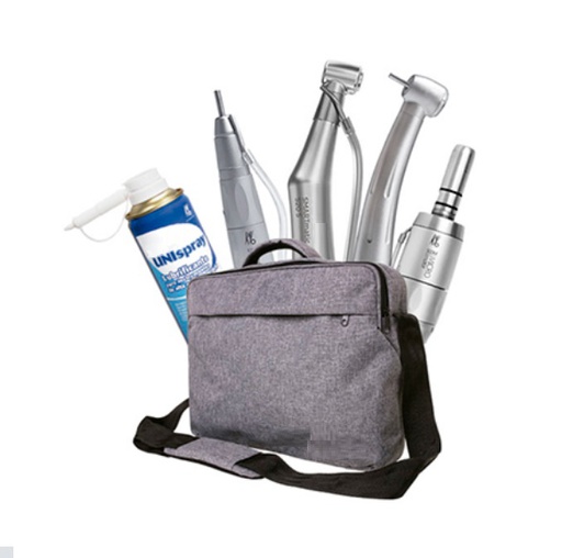 [IU-SMR-TQL1] Kit Instrumental Rotatorio:  Micromotor,  Turbina, Contraángulo, Pieza de Mano. Con luz led