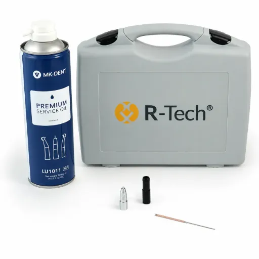 [IU-SMR-TQL1] Kit Instrumental Rotatorio:  Micromotor,  Turbina, Contraángulo, Pieza de Mano. Con luz led