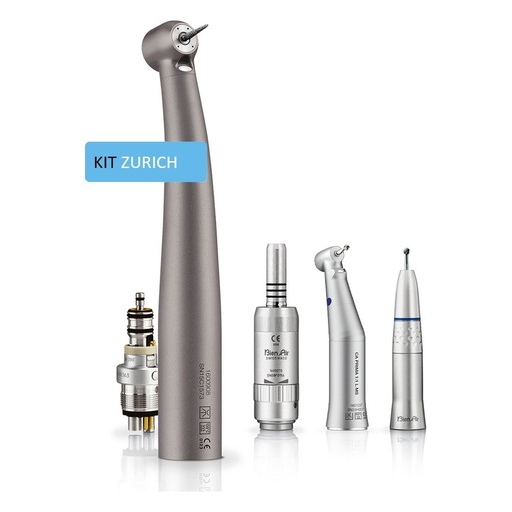 [IU-SMR] Estuche  instrumental  rotatorio:  turbina,  contraangulo,  micromotor  de  aire,  pieza  de  mano
recta y adaptador