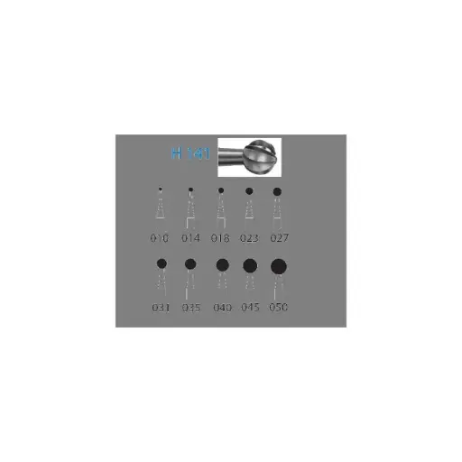 [IU-H141-104-023] Fresa redonda tamaño mediano para pieza de mano - Modelo H141.104.023