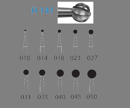 [IU-F141-104-031] Allport Carbide Surgical Burs 205 RA L, Medium, Ø 3.1 mm, Length 26 mm