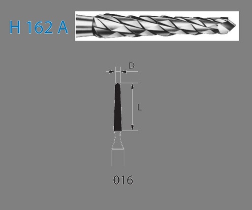 [IU-FH162A-314-016] Fresa Turbina Lindemann Carburo - Modelo H162A.314.016