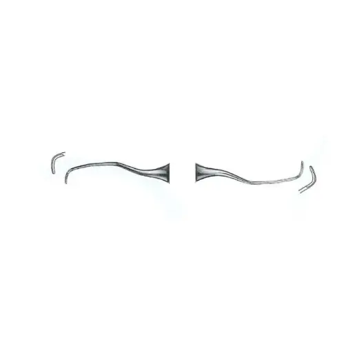 [IU-GR-11/12L-F] Gracey Figure 11/12 Periodontal Instrument (Fine Handle)
