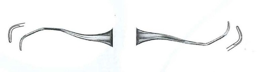 [IU-GR-13/14L-F] Gracey Periodontal Instrument Figure 13/14 (Fine Handle)