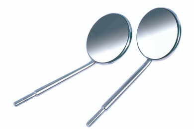 [IU-09647-FS] Espejo de Boca Plano, Rosca Simple - Diámetro de 24 mm, Premium