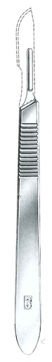 [IU-00327-S] Scalpel handle s, standard, solid, number 3