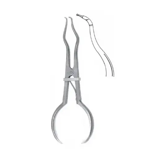 [IU-PCIVORY-S] Porta clamps Brewer, 17 cm / 6-3/4"